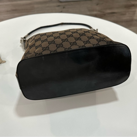 Gucci Dark Canvas hobo leather Shoulder Bag - Picture 8 of 16